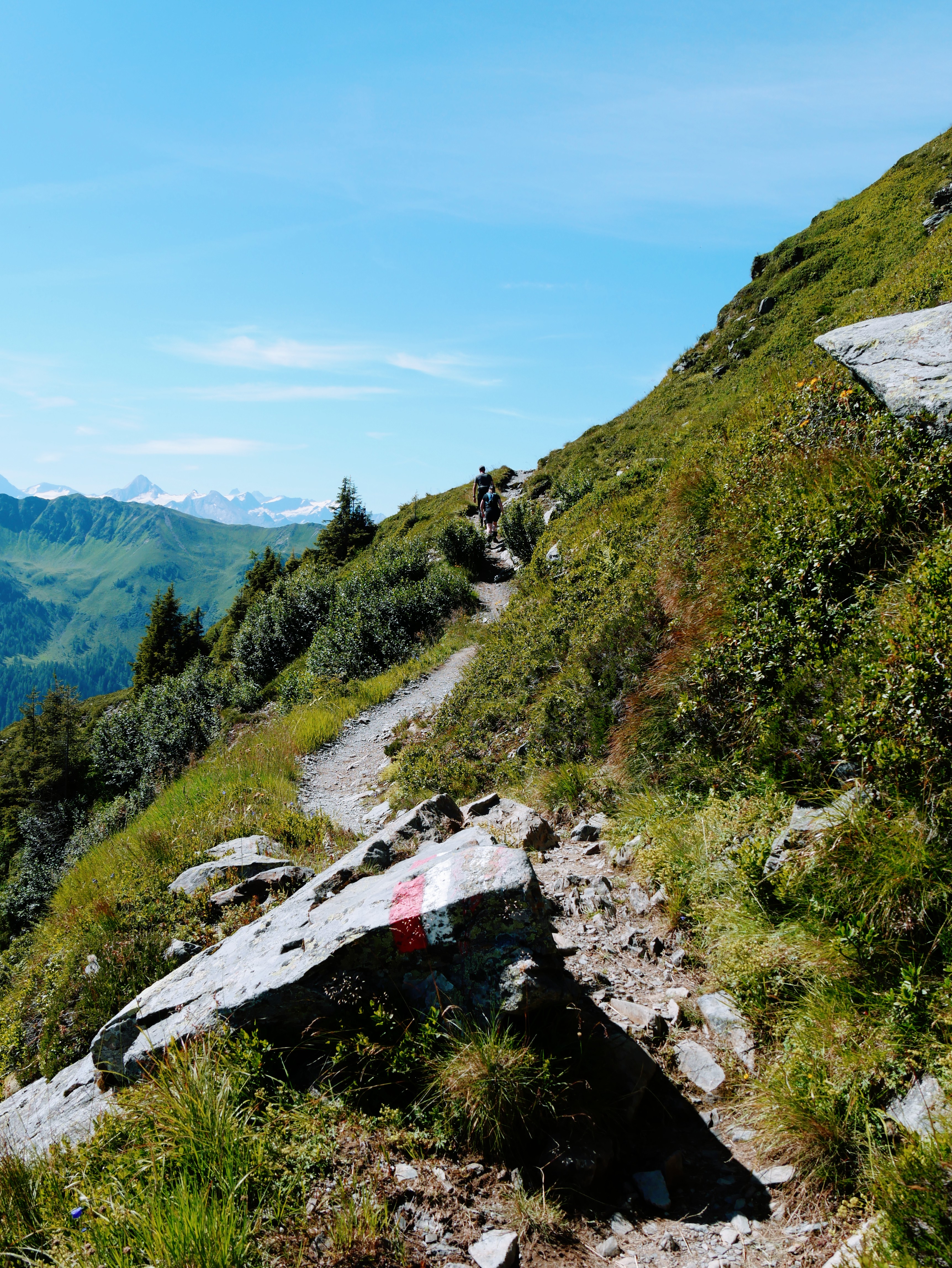 Verre besneeuwde pieken zichtbaar vanaf Saalbach Hinterglemm